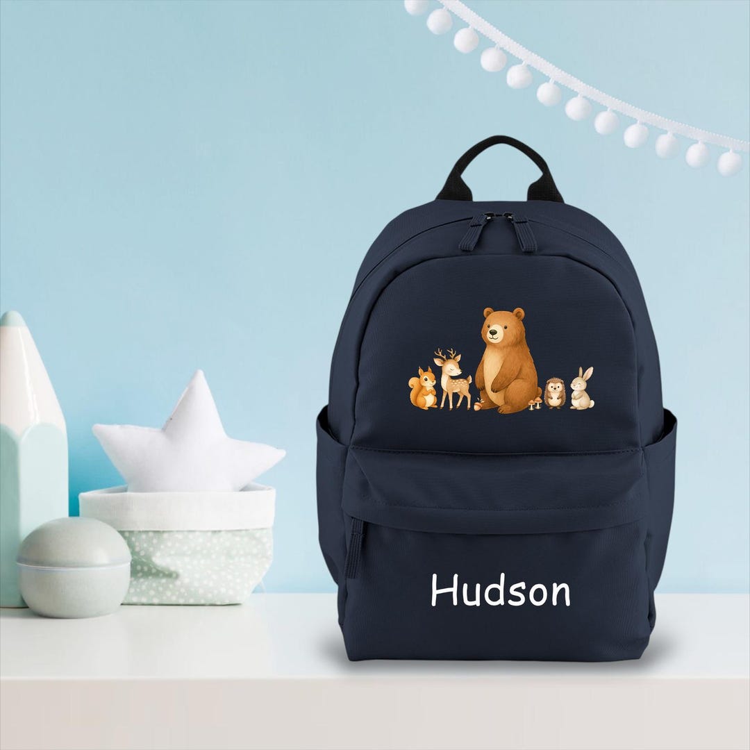 Animal Rucksack Personalised Animal Backpack, Rucksack, Woodland , Forest, School Bag ...