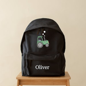 Sac à dos pour tracteur, 2 tailles Cartable pour filles et garçons - Personnalisé - Sac à dos pour enfants - Plus de couleurs - Chambre de bébé - Sac pour bébé - Vert