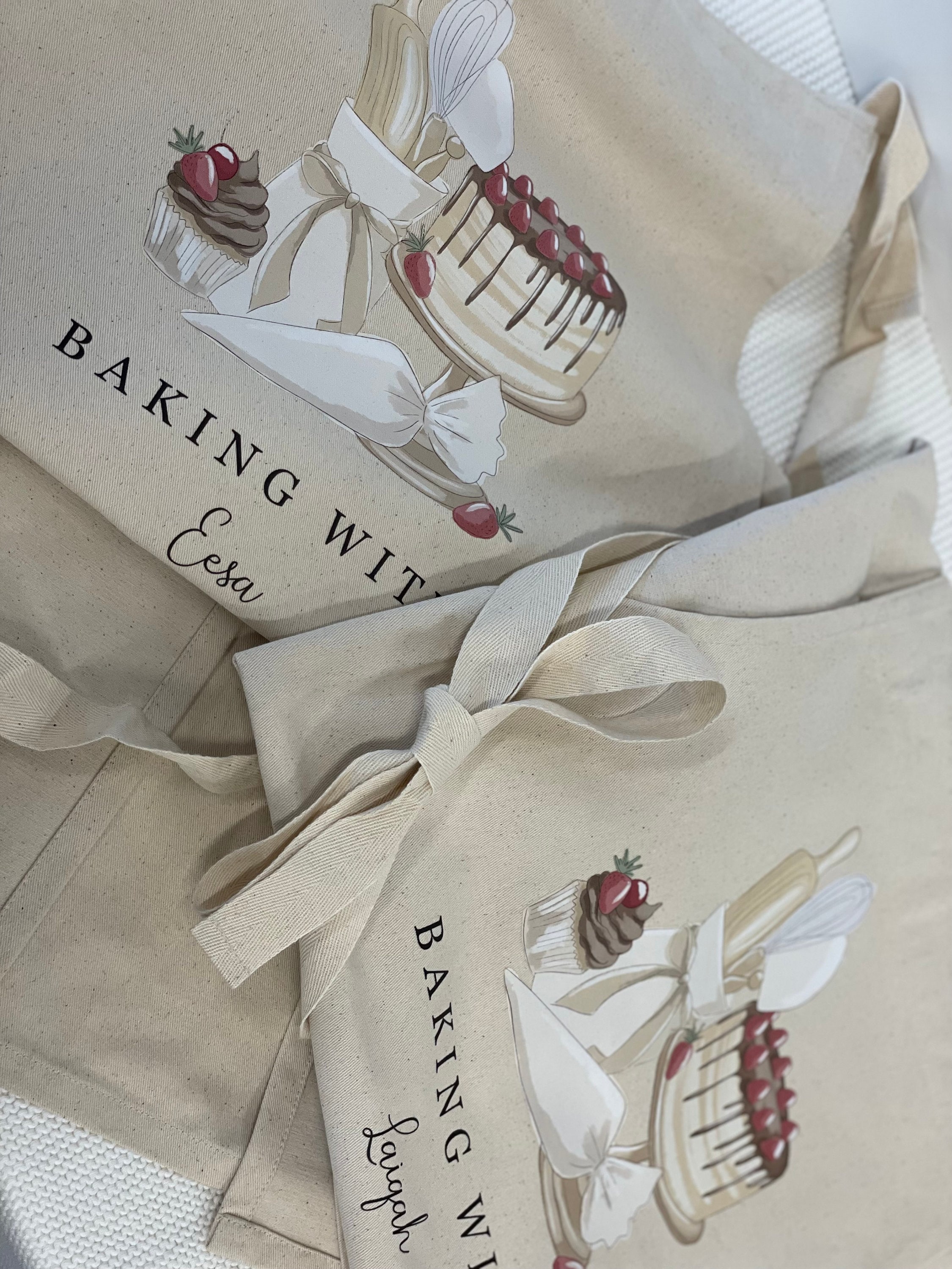 Personalised apron gift baking personalised apron gift cupcake baking hobby apron- Chocolate Cake