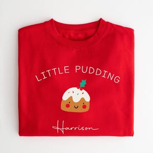 Personalised Children&#39;s Christmas  Jumper Sweatshirt -Kids Christmas Jumper-Matching brother and sister, Christmas Outfit, Christmas Pudding