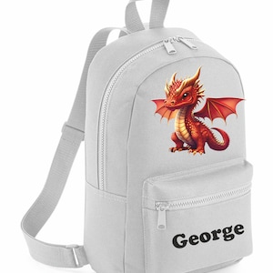 Sac à dos personnalisé Dragon Retour à l'école, crèche, cartable, école de jeu, loisirs, créature mythique, dragon ardent