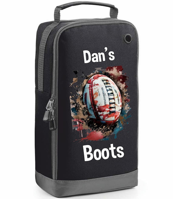 Personalised Rugby Boot Bag Rugby Boots Rugby Player Football Bag Muddy Boots Sports Shoe Bag Etsy