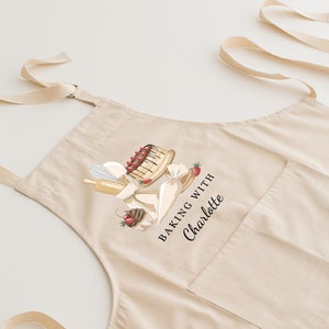 Personalised apron gift baking personalised apron gift cupcake baking hobby apron- Chocolate Cake