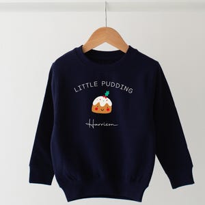 Personalised Children&#39;s Christmas  Jumper Sweatshirt -Kids Christmas Jumper-Matching brother and sister, Christmas Outfit, Christmas Pudding