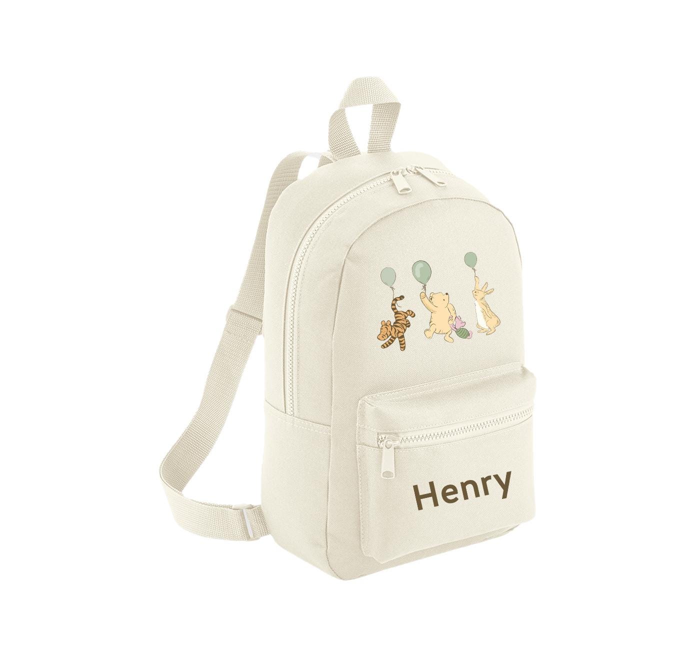 Disney Winnie the Pooh Cream White Canvas Backpack NWT Loungefly x Disney Winnie The Pooh Backpack & Wallet Floral  main image 3