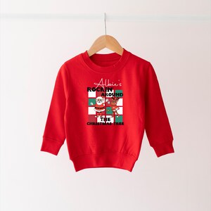 Personalised Christmas Sweatshirt -Kids Christmas Jumper- girls Christmas outfit - boys Christmas outfit -Novelty Sweatshirt- More Colours