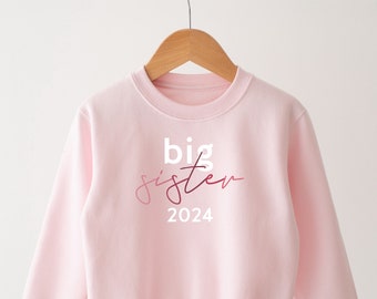 Personalised Big Sister Sweatshirt - Big Sister T-shirt - Big Sis Hoodie - Big Sister Gifts