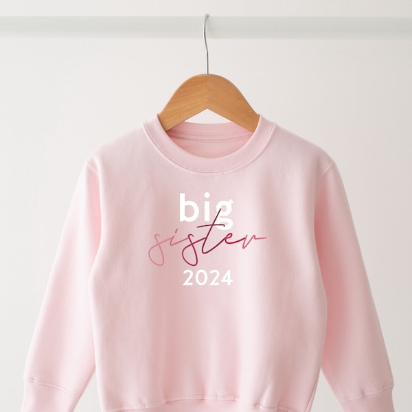 Personalisierte Big Sister Sweatshirt - Big Schwester T-shirt - Big Sis Hoodie - Big Schwester Geschenke