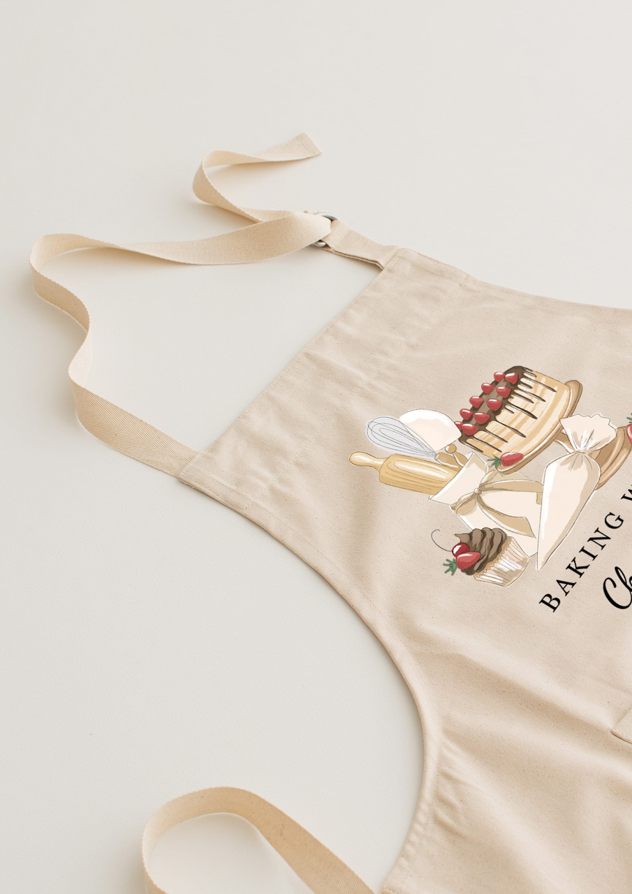 Personalised apron gift baking personalised apron gift cupcake baking hobby apron- Chocolate Cake