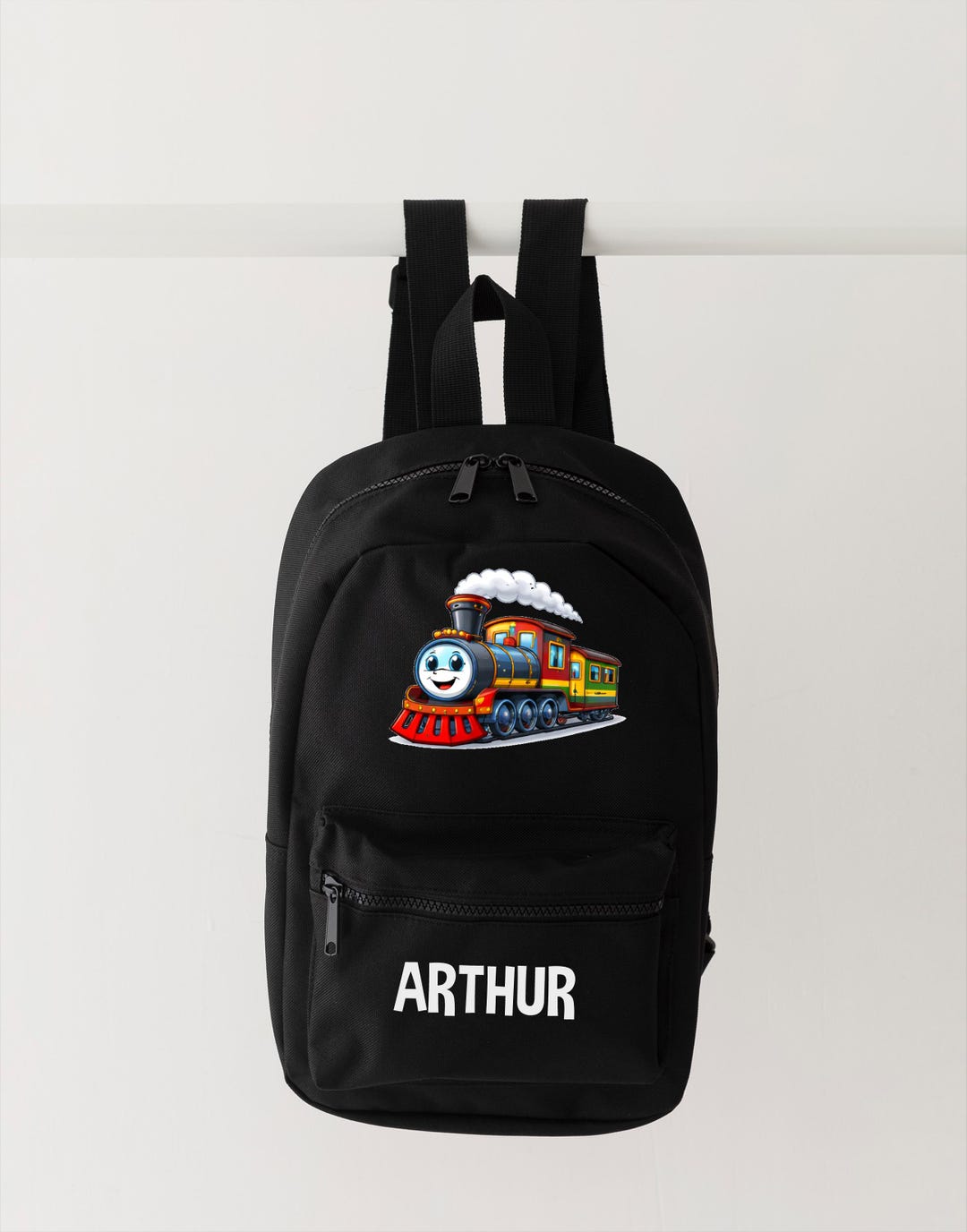 Personalised Kids Backpack, Train Mini Children’s Rucksack, Steam Train ...