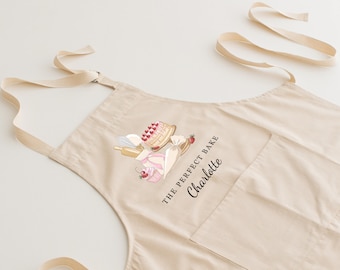 Personalised apron gift baking personalised apron gift cupcake baking hobby apron Baking With Love The perfect bake Strawberry Cake