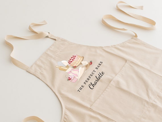 Personalised apron gift baking personalised apron gift cupcake baking hobby apron Baking With Love The perfect bake Strawberry Cake