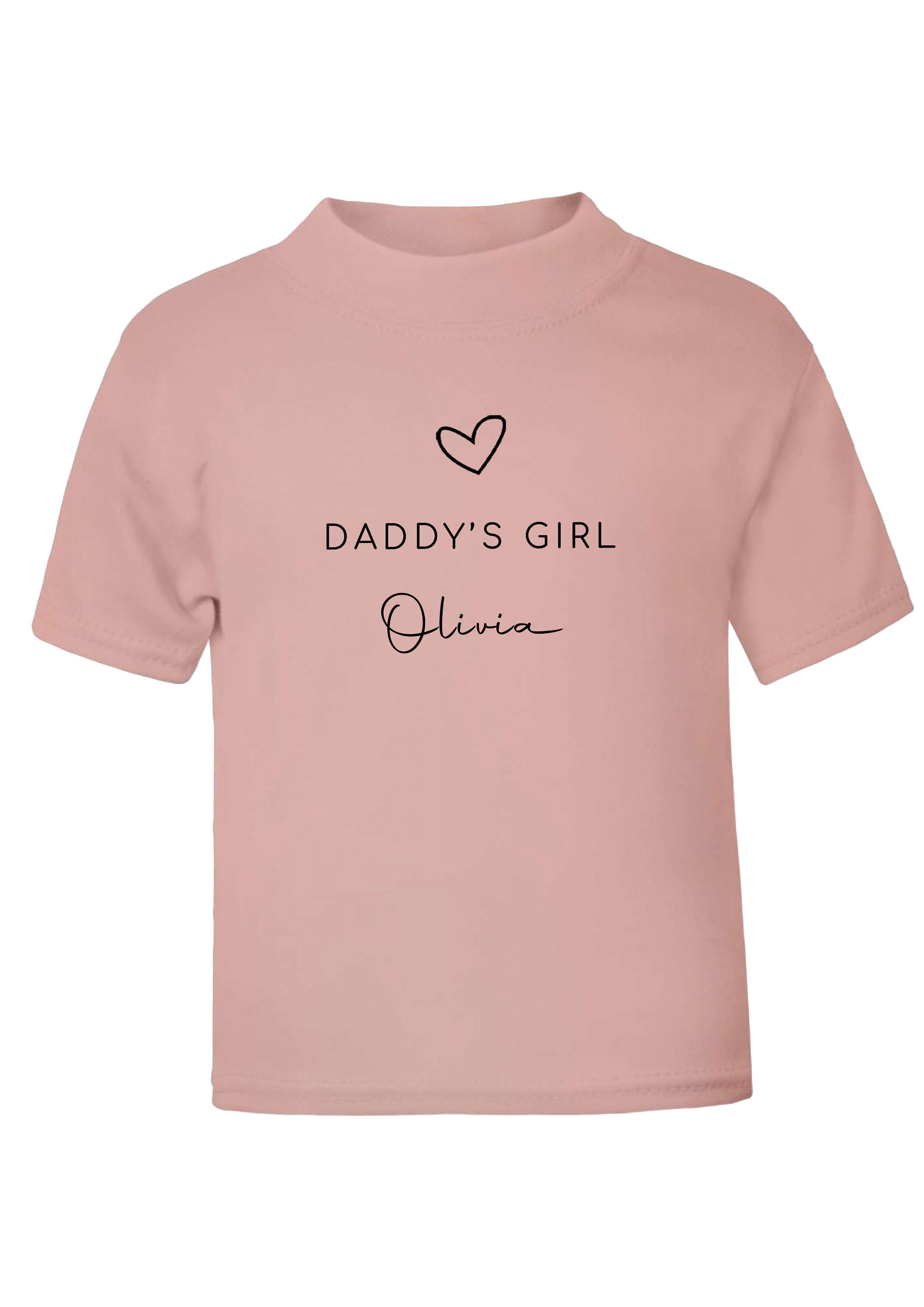 Personalised Daddys Girl Tshirt Kids Tshirt Choice of Etsy UK
