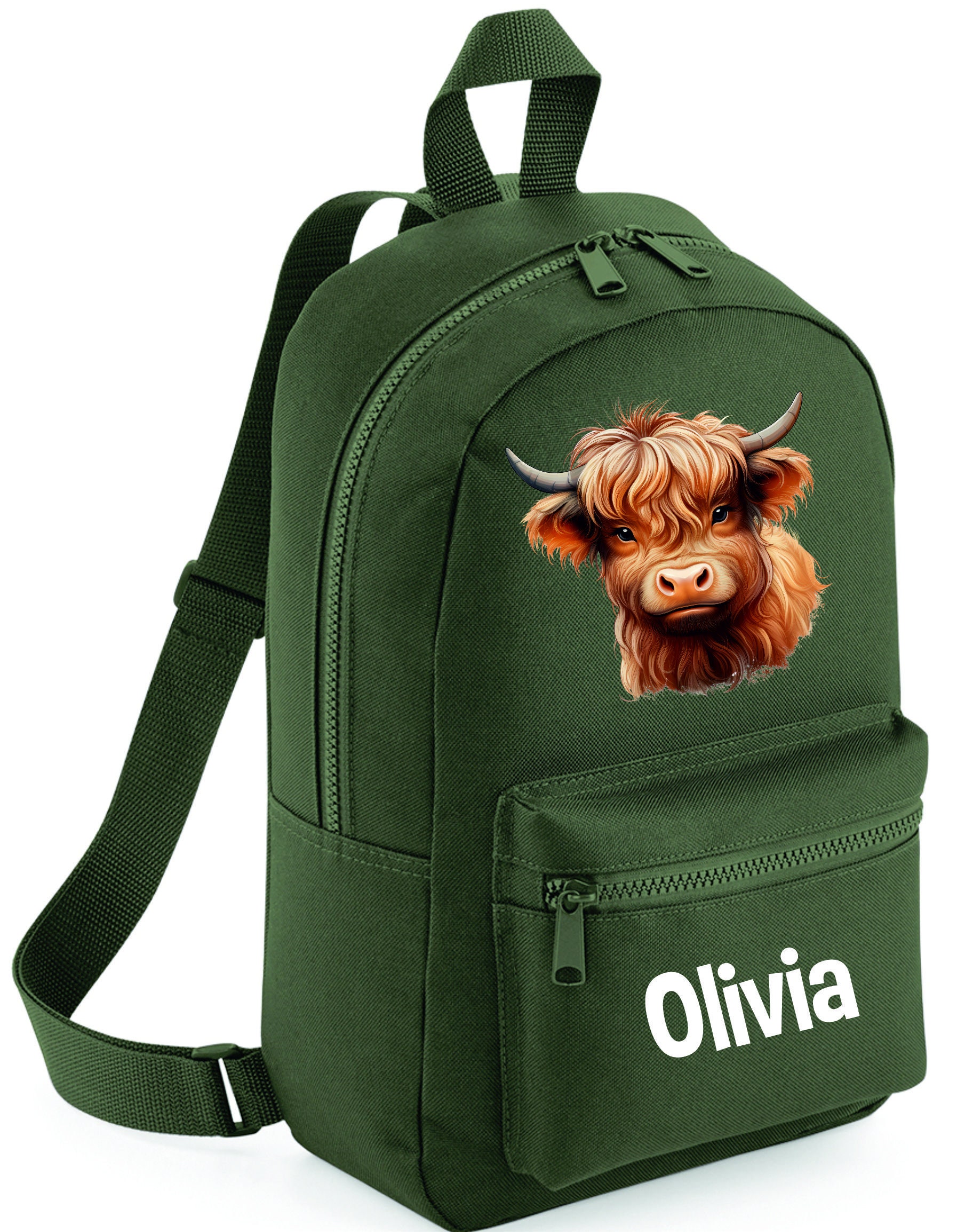 9446 Cute Funny Highland Cow Small Backpack Purse Travel Bag Lightweight Highland Cow Floral Mini Backpack - BoxLunch Exclusive (In  main image 3
