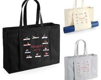 Personalised Yoga Bag - Yoga Mat Bag - Personalised Yoga Gifts - Yoga Bag - Yoga Poses