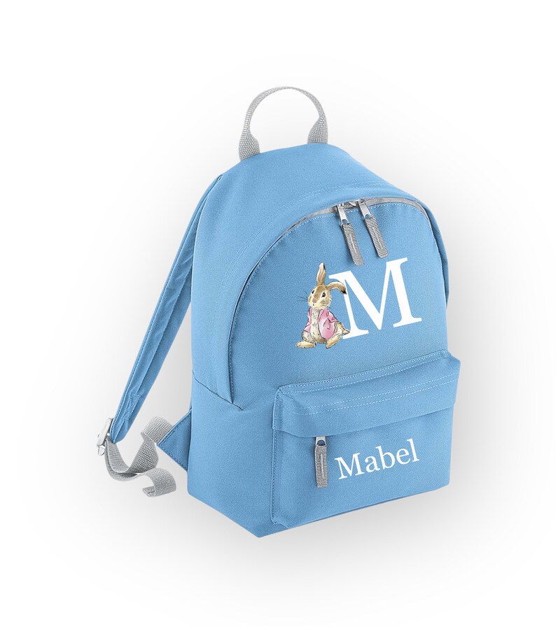 Personalised Rabbit Backpack Rucksack, 2 Sizes Girls Boys School Bag ...