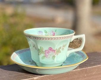 AS IS Adams Ironstone Ming Toi Calyx Ware Made in England Micratex 5 Tea Cups AS IS Adams Ironstone Ming Toi Calyx Ware Made in England Micratex 5 Tea Cups