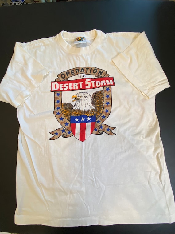Operation Desert Storm 1991 T-Shirt SzL Two Side D