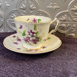 Violets by Aynsley - Etsy