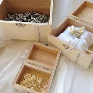 de completar atributo Wedding Boxes/ Trio Boxes/ Ring Box/ Arras Box/ Lazo Box/ Wood - Etsy