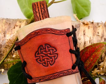 Viking Drinking Horn Leather Holster