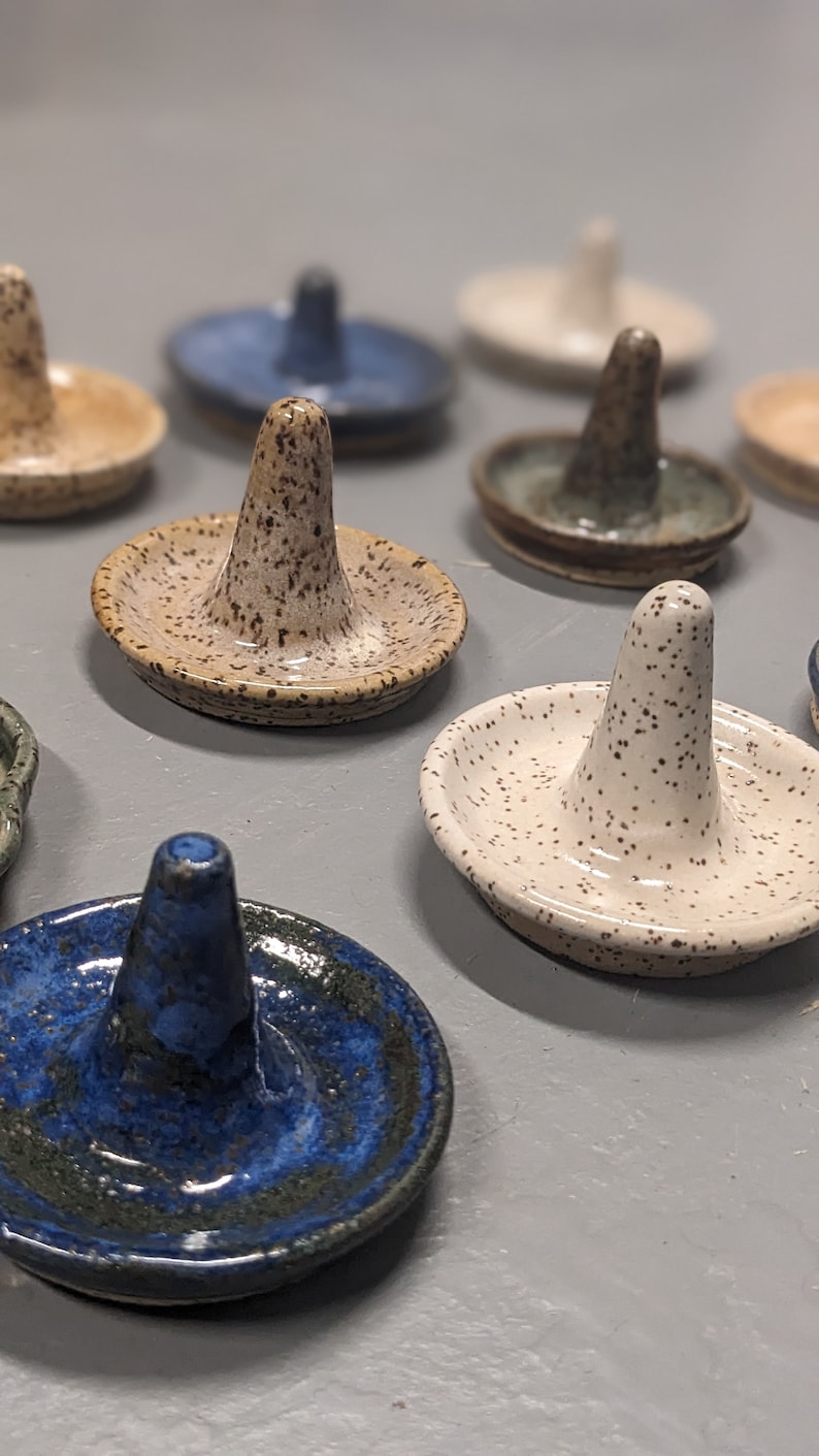 Handmade One-of-a-kind Pottery Ring Holders image 2