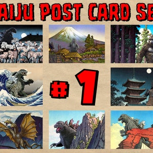 Kaiju Landscape Post Card Set #1