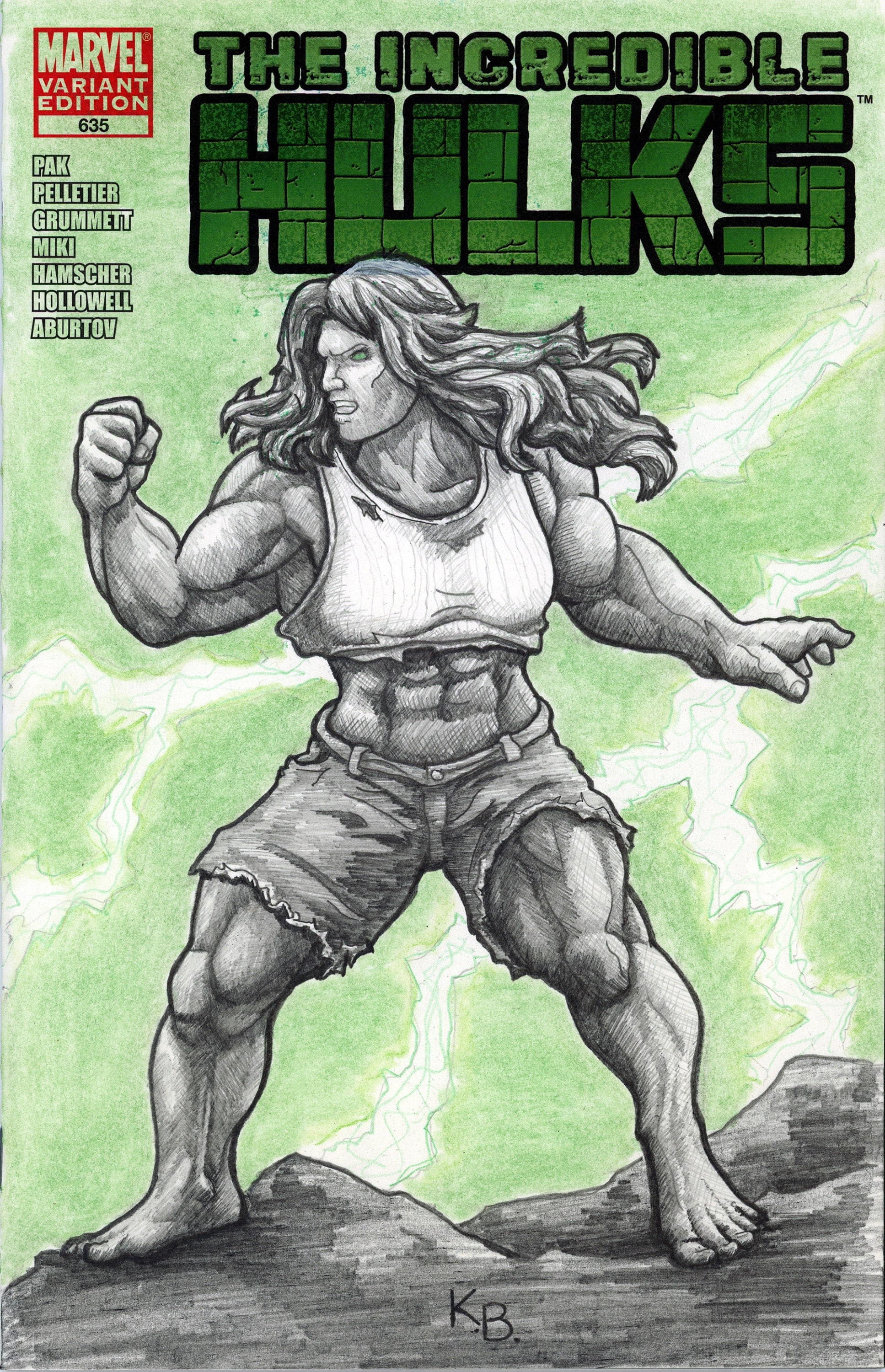 Original Art Sketch Cover She Hulk on Incredible Hulks 635 - Etsy Canada