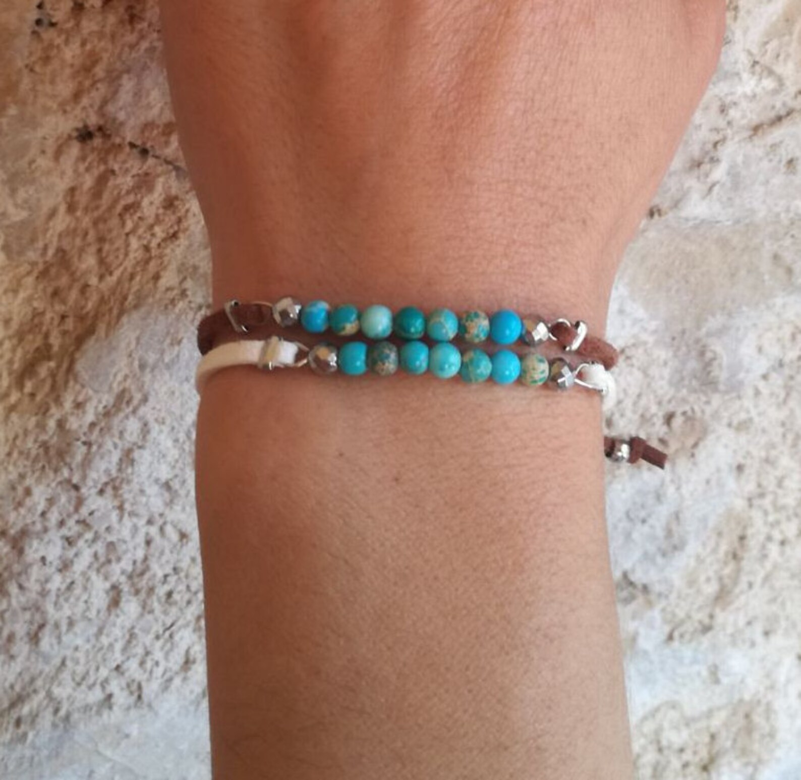 Pandachilla Traditional Tiny Turquoise Bracelet [o819