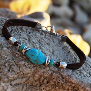 Turquoise bracelet Turquoise beads bracelet Boho bracelet Free shipping