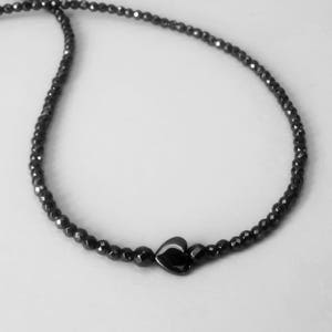Valentines Day Gift Choker Necklace Free Shipping Hematite - Etsy