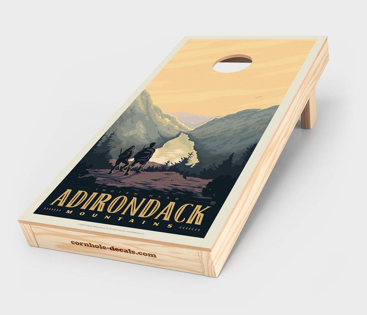 Adirondack Mountains Cornhole Wrap Conjunto de 2 Etsy España