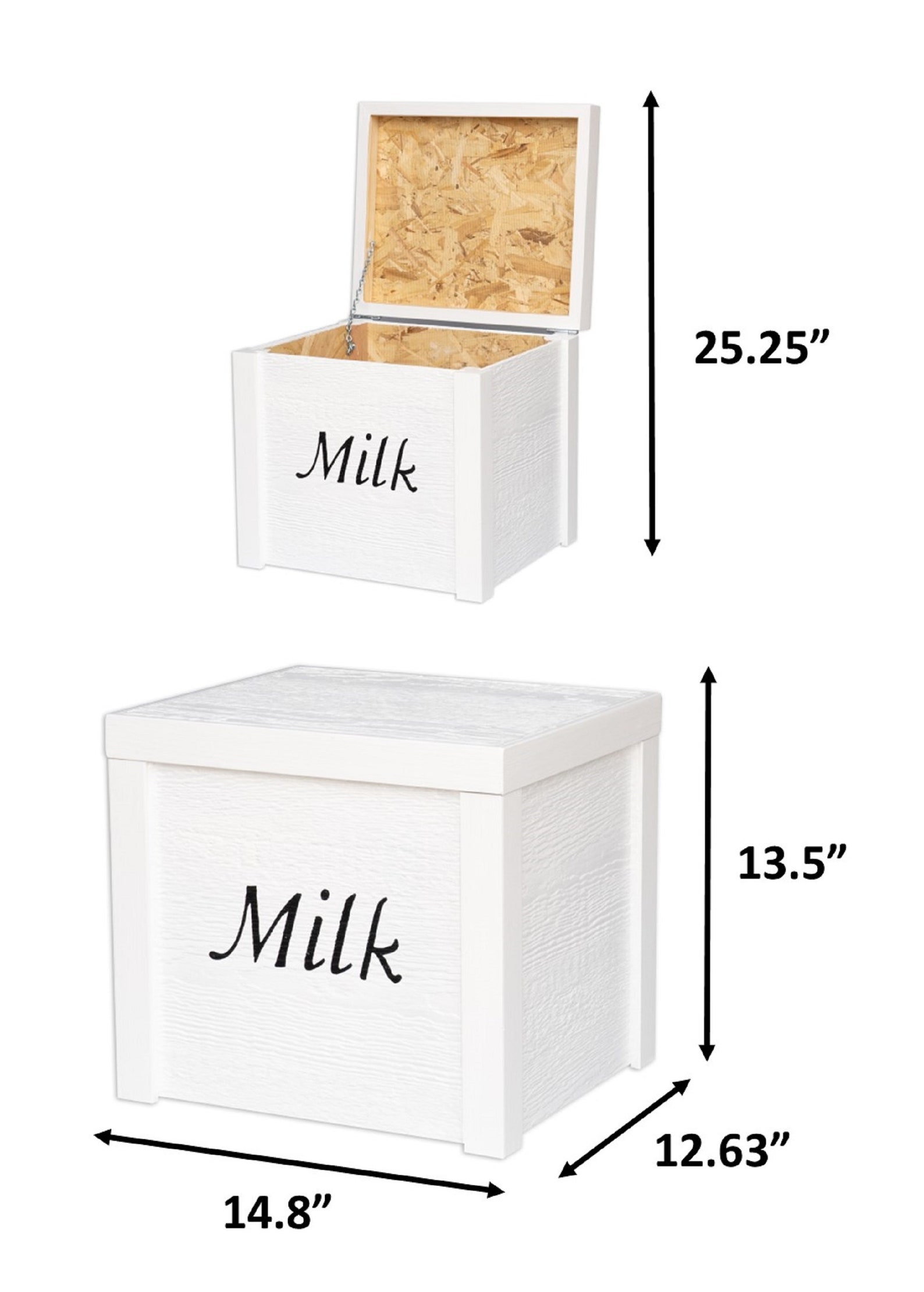 Wooden Milk Box Small Handcrafted New Our most popular Etsy