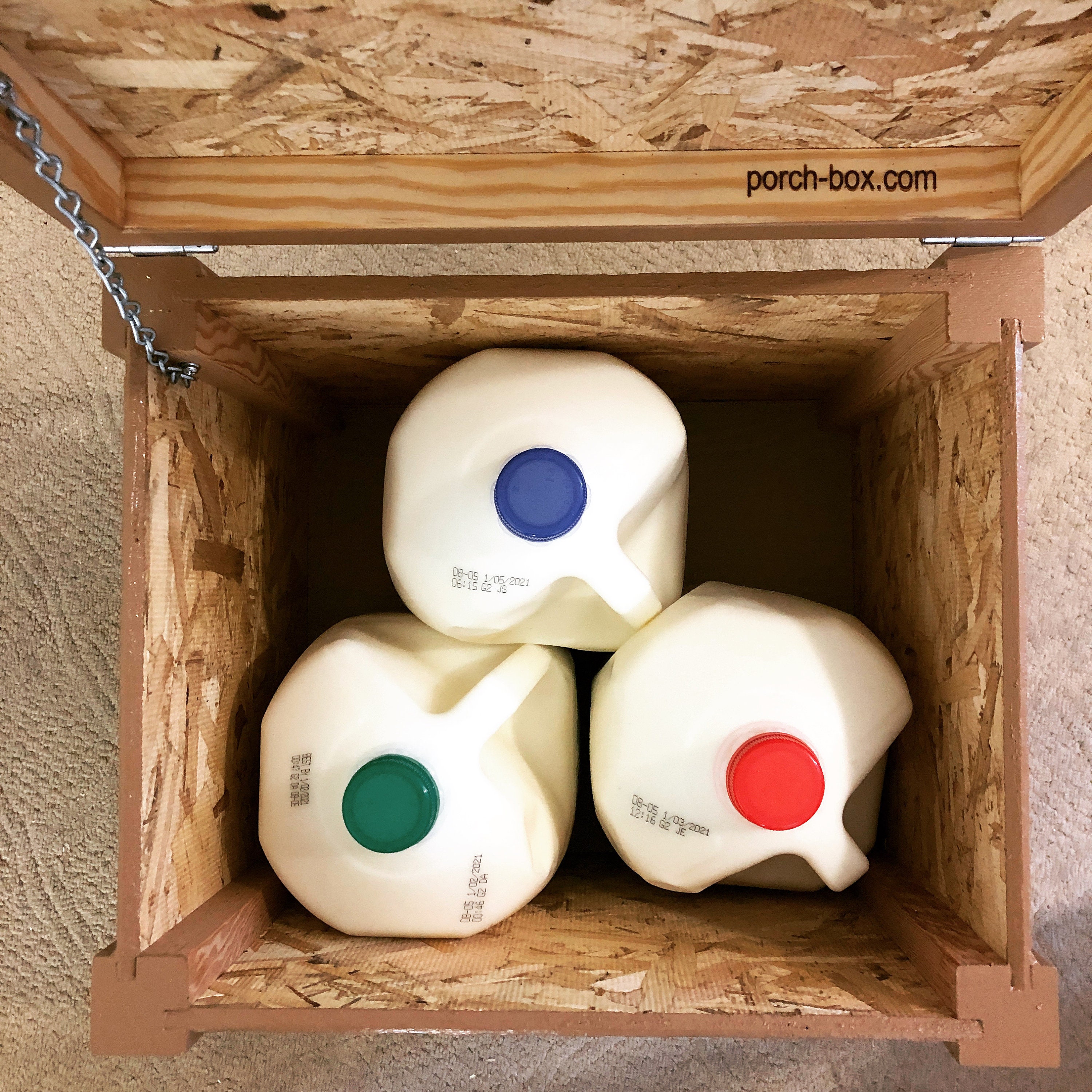 Wooden Milk Box Small handcrafted New Our Most Popular Etsy UK