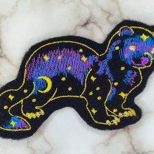 PATCH Celestial Animal Ferret/Otter with stars and 2 colors