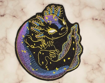 PATCH Celestial Axolotl met sterren en 2 kleuren