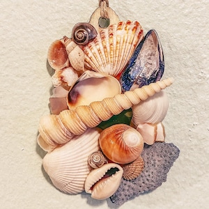 Unique seashell Ornament | Seashell home decor | Beach home decor | Coastal decor | Beach Holiday | Seashell Holiday Decor