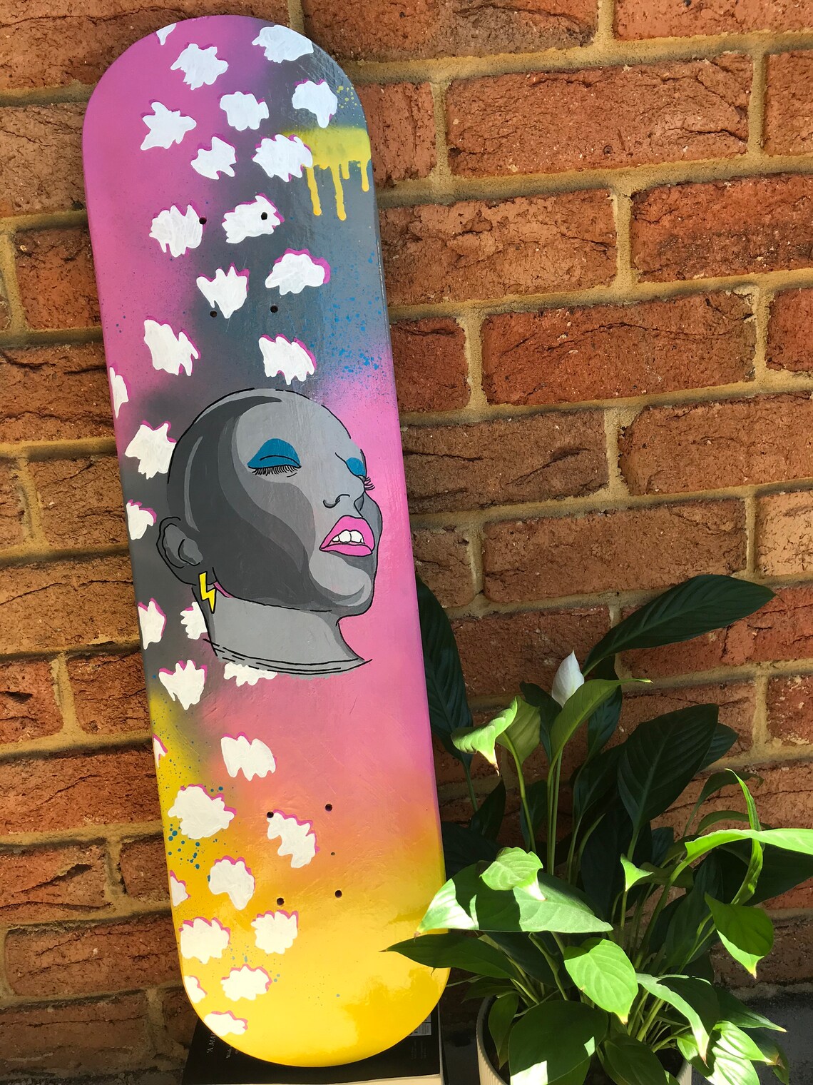 SKATEBOARD DECK Wallart // Skate Art Home Decor Deck Etsy