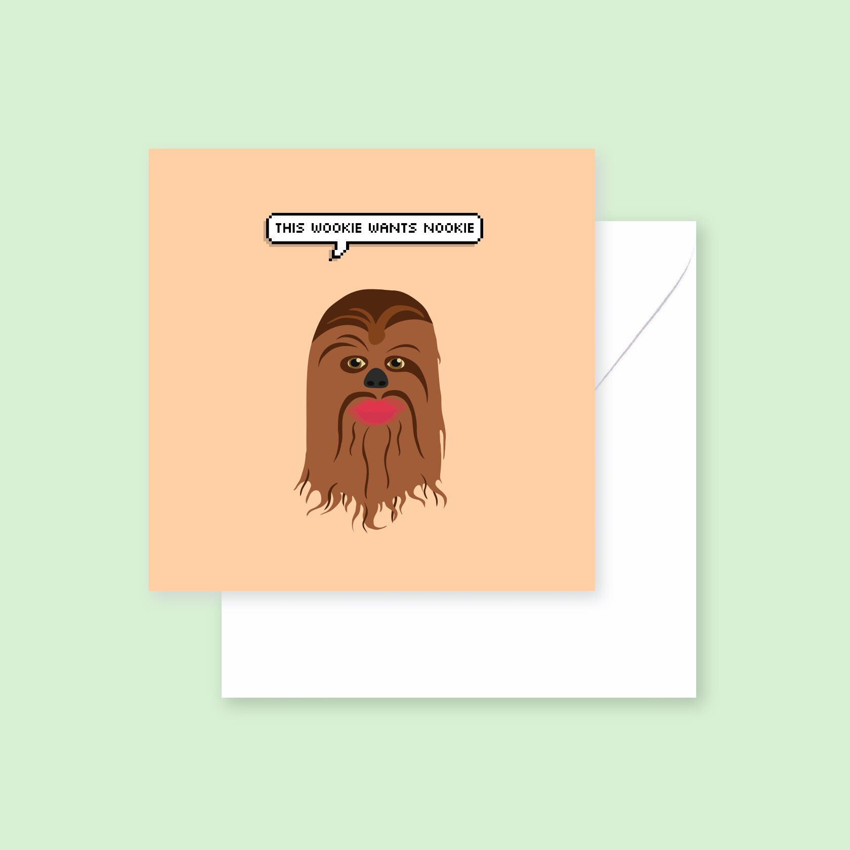 This wookie wants nookie Chewbacca Star Wars Greeting Card Etsy