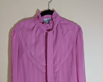 Ruffled Pin Stripped Blouse