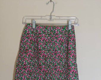 Floral Skirt with Tulip Hem