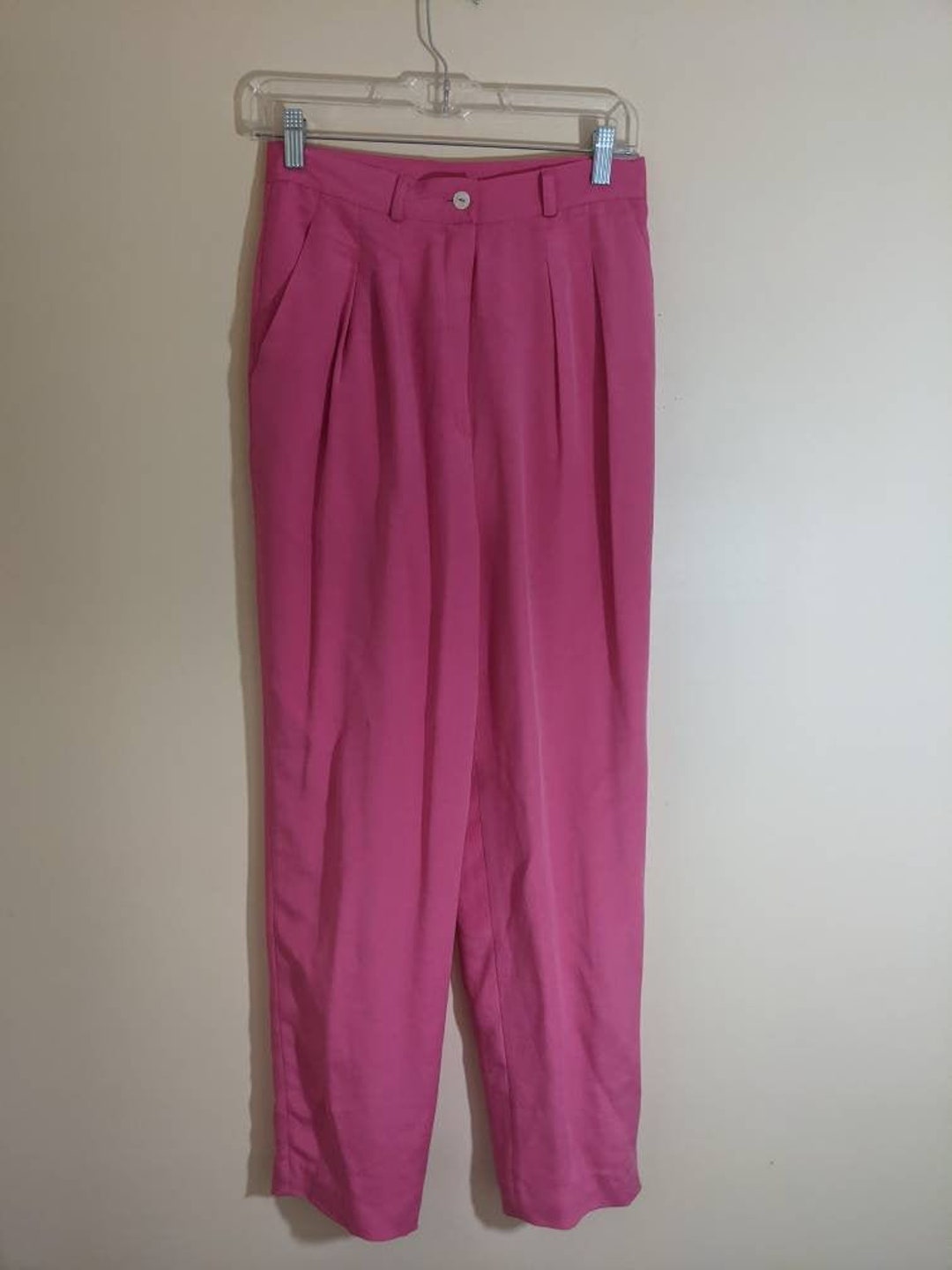Pink Silk Pants - Etsy