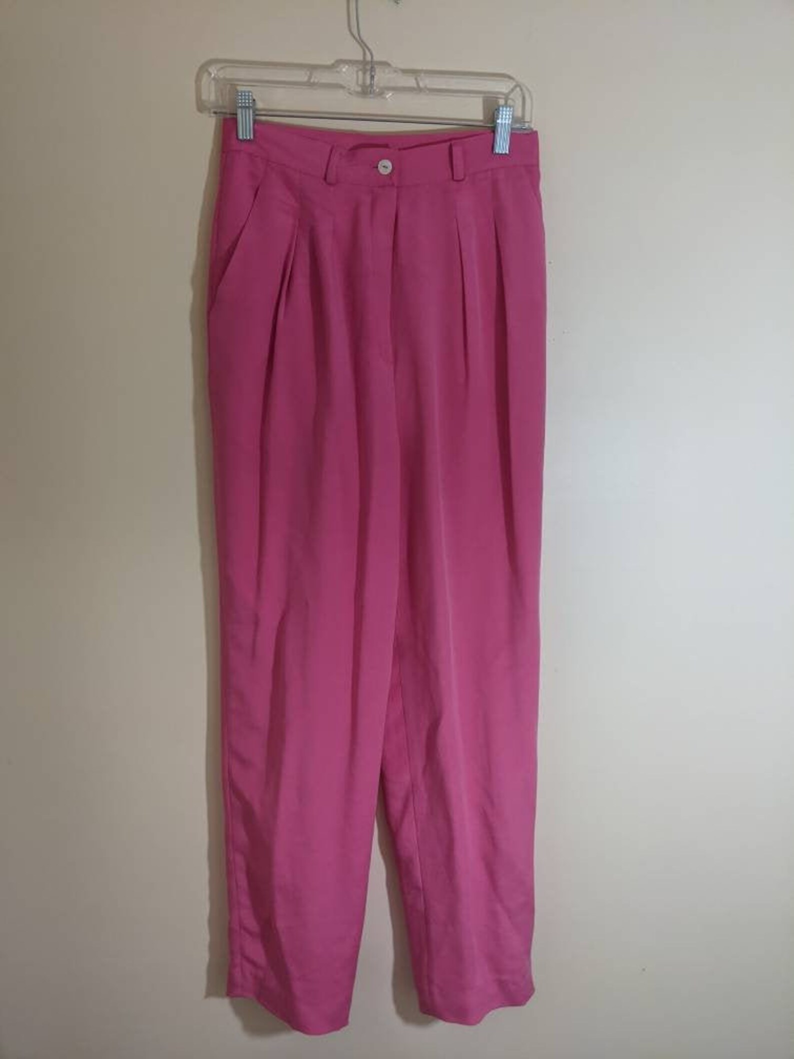 Pink Silk Pants | Etsy
