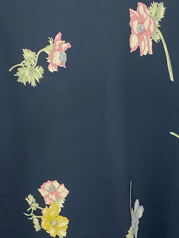 90s Donna Ricco Anemone Floral Print Dress - image 2