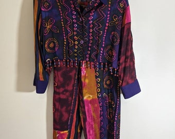 Boho Batik Colorful Top & Pants