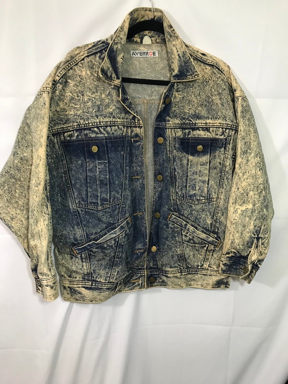 Acid Wash 80s Denim Jacket
