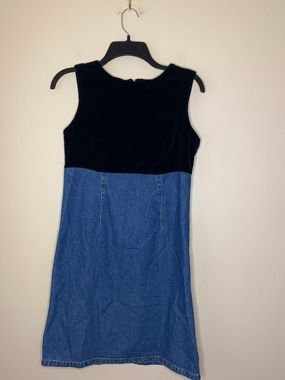 Lizwear 90's Velvet and Denim Dress