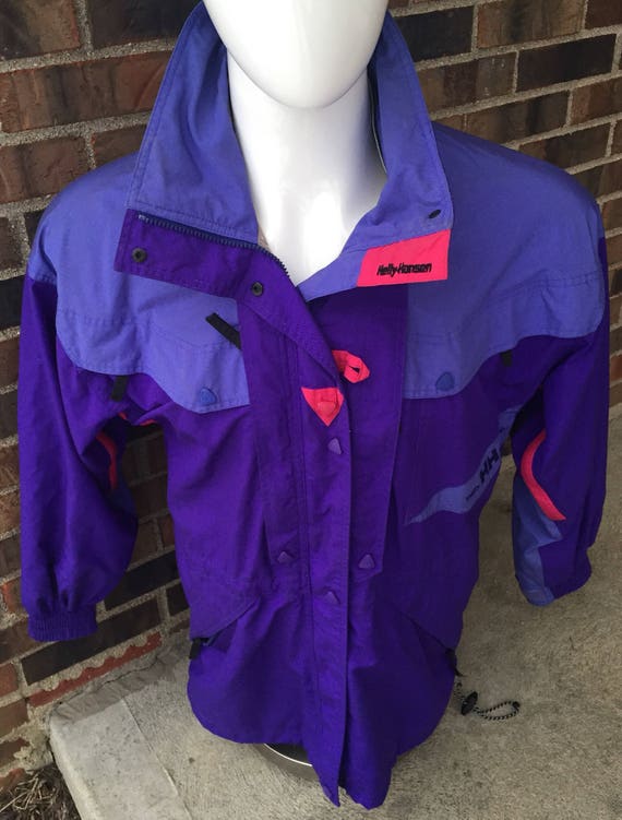 Helly Hansen vintage purple fucia small windbreak… - image 1