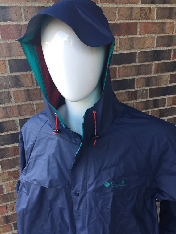 Columbia vintage soft bill hood classic raincoat … - image 2