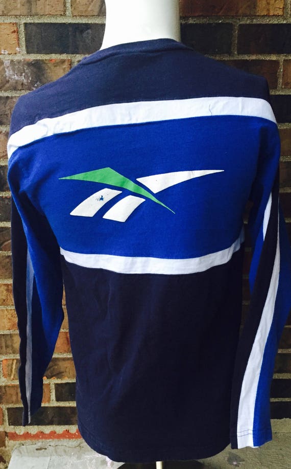 Reebok classic 504 1980s 80s long sleeve true blue